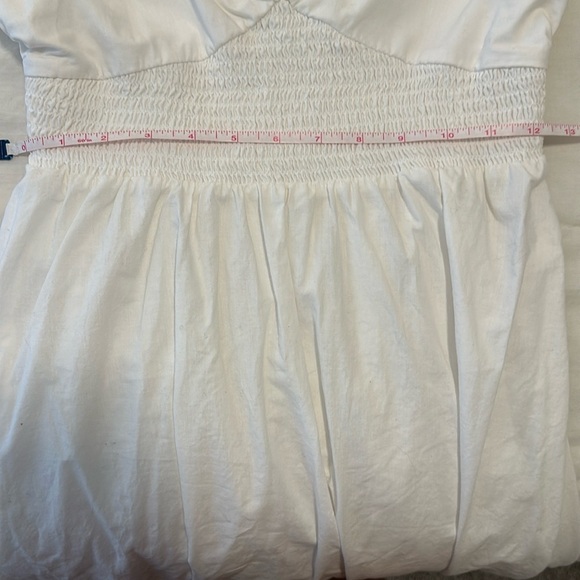 NWOT SOLD OUT Steve Madden Smocked Sleeveless Maxi Dress in White Size S - Picture 13 of 15